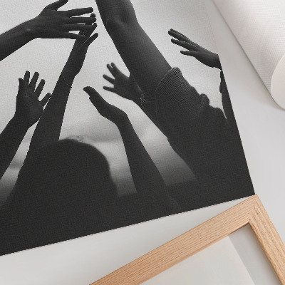 Foto su tela Mani alzate, stile minimalista