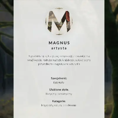 Poster paesaggio invernale con fiume, alberi e stelle