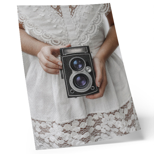 Foto su tela Fotocamera abito di pizzo delicatezza nostalgia