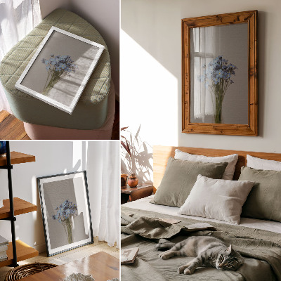 Foto su tela Una composizione floreale unica per un interno moderno.