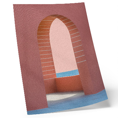 Poster Archi pastello sul mare, architettura minimalista