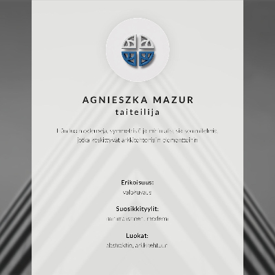 Poster Archi pastello sul mare, architettura minimalista