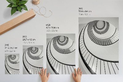 Poster Scala a chiocciola: geometria ipnotica ed eleganza