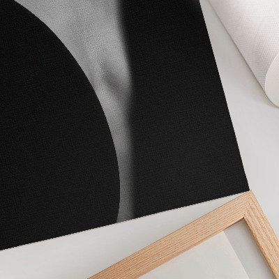 Stampa su tela Una raffinata combinazione di eleganza in bianco e nero.