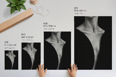 Stampa su tela Una raffinata combinazione di eleganza in bianco e nero.