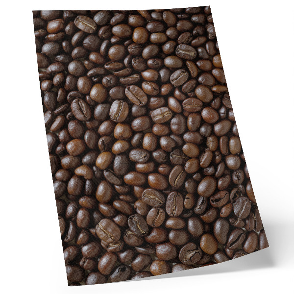 Foto su tela chicchi di caffè dalla consistenza marrone