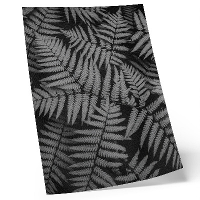Stampa su tela Felce sensuale in bianco e nero, simmetria, eleganza