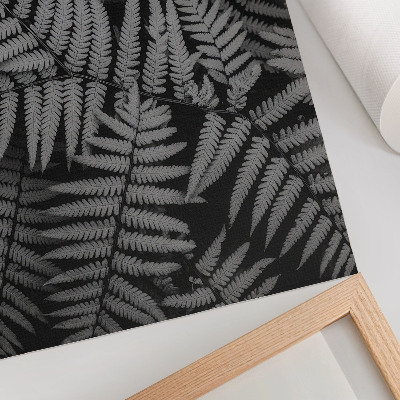 Stampa su tela Felce sensuale in bianco e nero, simmetria, eleganza