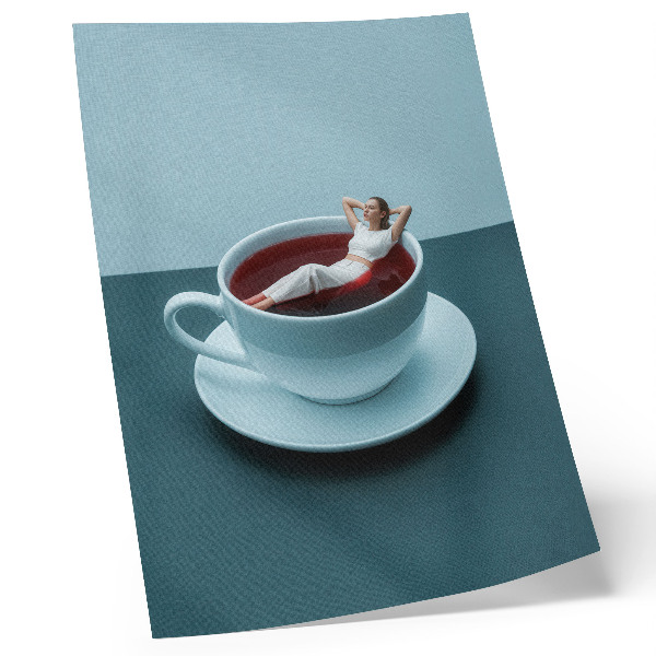 Poster Una tazza di relax surreale