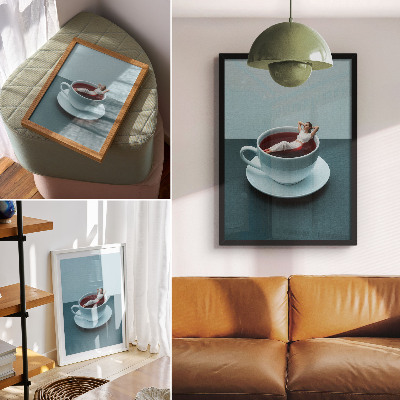 Poster Una tazza di relax surreale