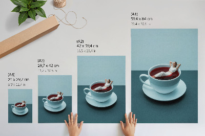 Poster Una tazza di relax surreale