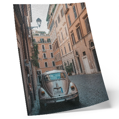 Poster Strada con un'auto, architettura classica