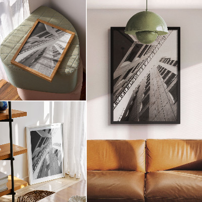 Foto su tela Architettura moderna dalle linee geometriche