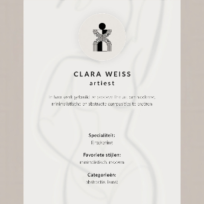 Poster Silhouette minimalista di una donna su sfondo beige