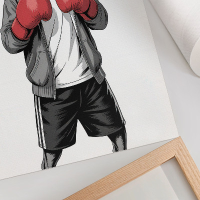Foto su tela Guantoni da boxe per cani boxer, stile sportivo