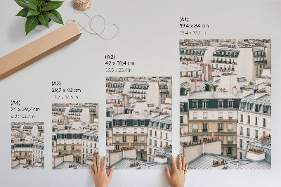 Poster Tetti e camini simmetrici degli edifici