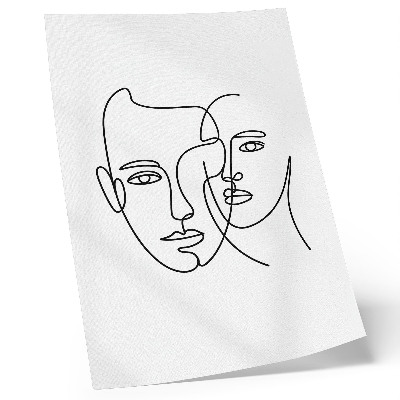 Poster Ritratti minimalisti, disegno a linee, profondità, emozioni