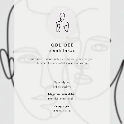 Poster ritratti minimalisti con disegno a linee, profondità ed emozioni