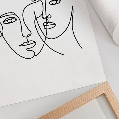 Poster Ritratti minimalisti, disegno a linee, profondità, emozioni