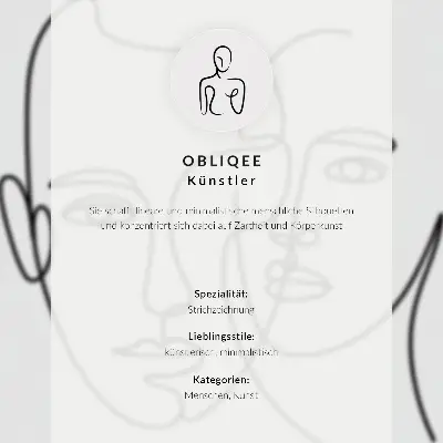 Poster ritratti minimalisti con disegno a linee, profondità ed emozioni