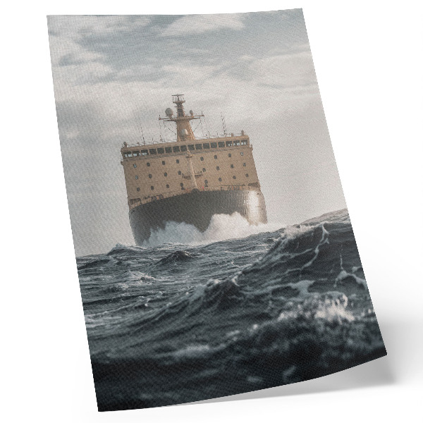 Stampa su tela Nave in mare Minimalismo Armonia e Maestosità
