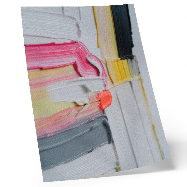 Stampa su tela Strisce di pittura astratte con texture dinamica