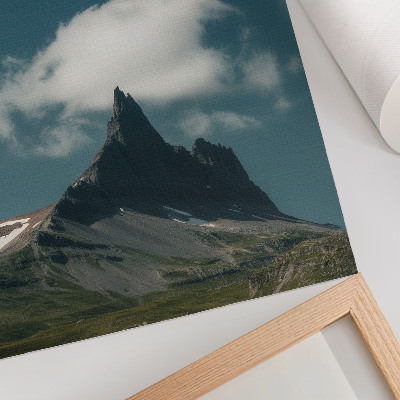Poster Vetta spettacolare con nuvole vaporose