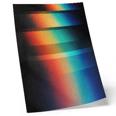 Stampa su tela Movimento con effetto profondità a strisce orizzontali colorate