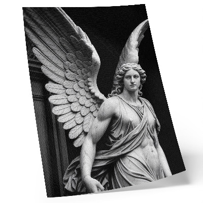 Poster Scultura di angelo in marmo, ricca di dettagli ed eleganza.