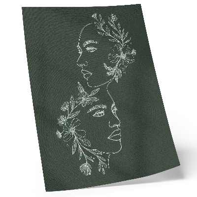 Poster Linee delicate, fiori, composizione moderna