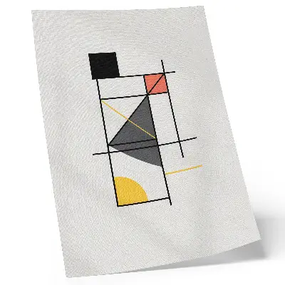 Poster con motivi geometrici in stile moderno