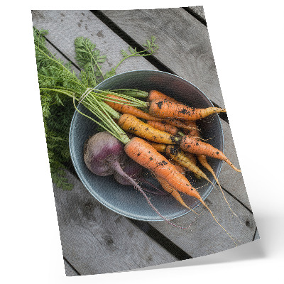 Poster Ciotola per verdure succose in legno stile rustico