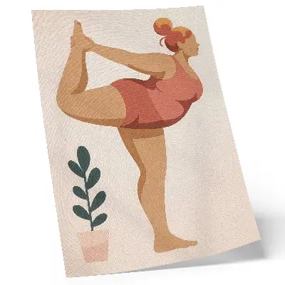 Foto su tela con design dalle forme semplici e tonalità calde per un effetto di equilibrio e calma