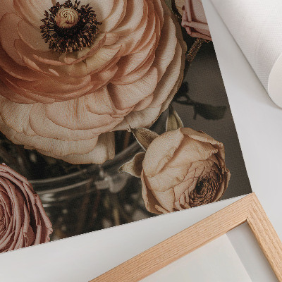Foto su tela Fiori pastello eleganza armonia sensualità