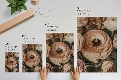 Foto su tela fiori pastello con eleganza, armonia e sensualità