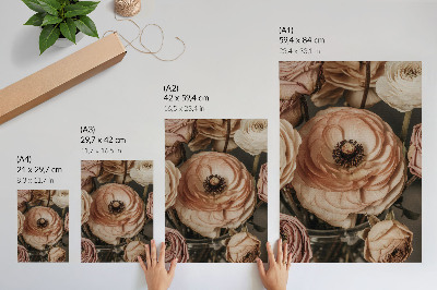 Foto su tela Fiori pastello eleganza armonia sensualità