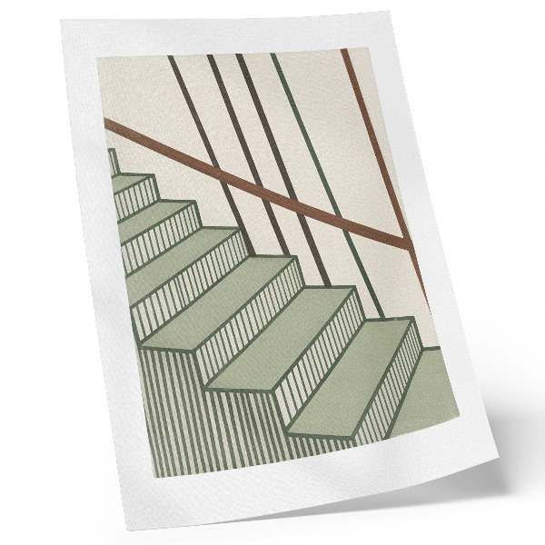 Poster Geometria della scala, dinamismo, minimalismo, eleganza