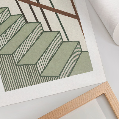 Poster Geometria della scala, dinamismo, minimalismo, eleganza
