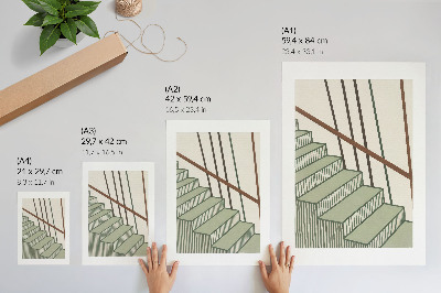 Poster Geometria della scala, dinamismo, minimalismo, eleganza