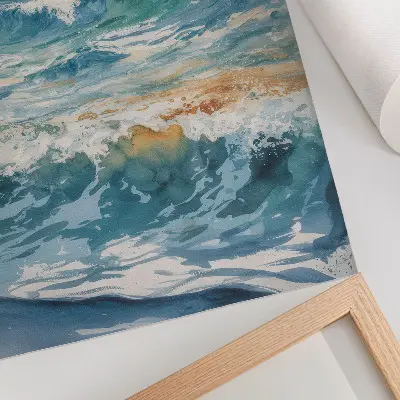 Onde atmosferiche, la tranquilla bellezza della natura stampa su tela