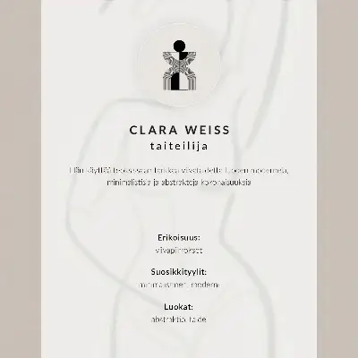 Foto su tela dal design minimalista e moderno realizzato a mano