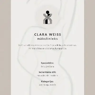 Foto su tela dal design minimalista e moderno realizzato a mano