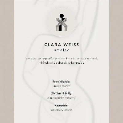 Foto su tela Eleganza minimalista e moderna, realizzata a mano.