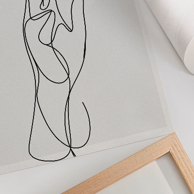 Foto su tela Eleganza minimalista e moderna, realizzata a mano.