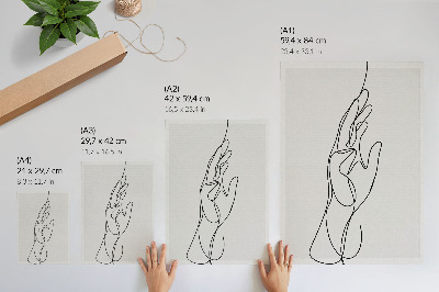 Foto su tela Eleganza minimalista e moderna, realizzata a mano.