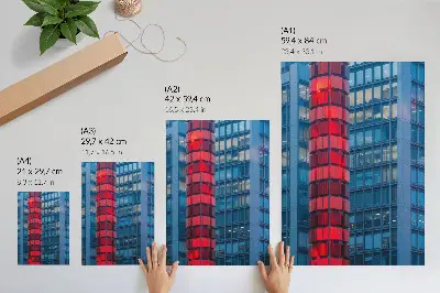 Foto su tela architettura moderna con atmosfera urbana e senso di spaziosità