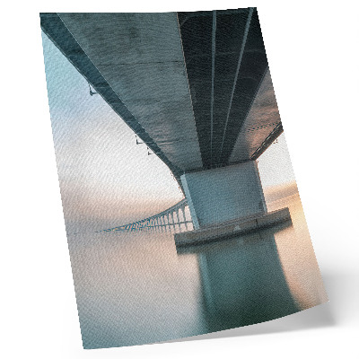 Poster Ponte sull'acqua, eleganza minimalista, modernità