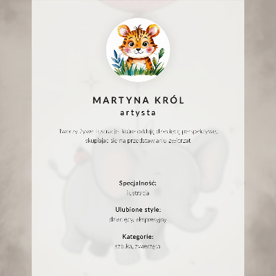 Poster Elefante con un palloncino, gioia dei bambini, rosa