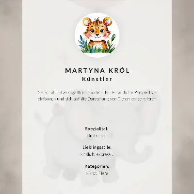Poster elefante con palloncino rosa, gioia dei bambini