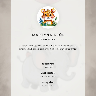 Poster Elefante con un palloncino, gioia dei bambini, rosa